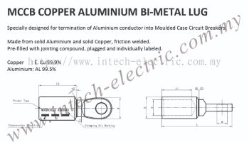 MCCB Copper Aluminium BI-Metal Lug 