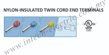 Nylon-Insulated Twin Cord End Terminals 