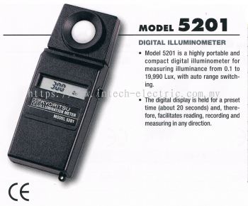 kyoritsu 5201 Digital Illuminometer