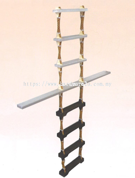 LD14) Aluminium Pilot Ladder Flat Type Step