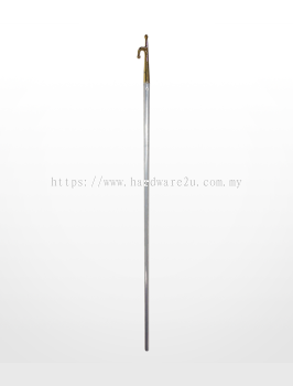 SE03) Lifeboat Aluminium Poles c/w Brass Hook