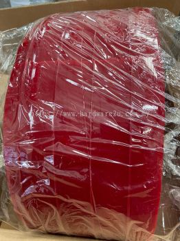 PVC CURTAIN STANDARD RIBBED TRANSLUCENT RED (EURO) - 2MM x 200MM x 50MTR