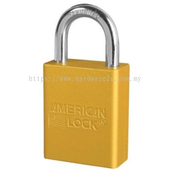 Master Lock A1105YLW Anodized Aluminum Safety Padlock