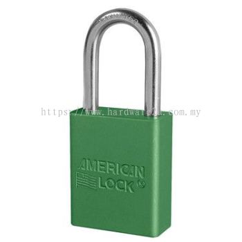 Master Lock A1106GRN Anodized Aluminum Safety Padlock