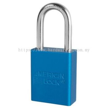 Master Lock A1106KAMKBLU Anodized Aluminum Safety Padlock