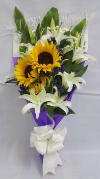 Lily and Sun Flower Bouquet (HB-333)