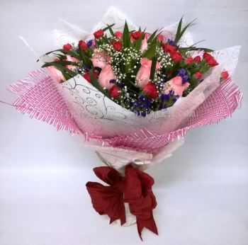 Rose & Carnation Bouquet (HB-360)