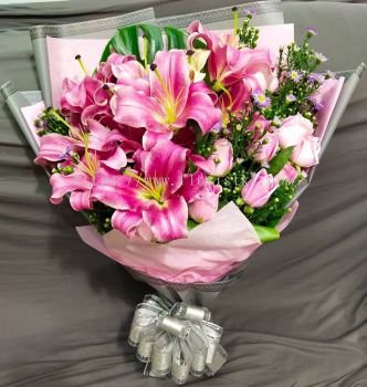 Lily and rose Bouquet HB1058 floristkl