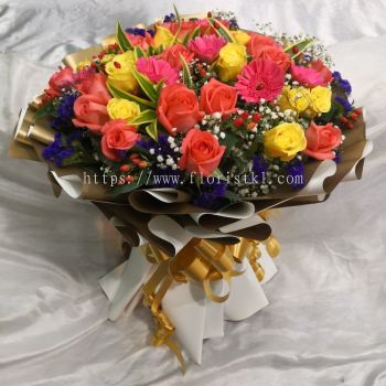 Rose mixed with Daisy bouquet HB1069 floristkl