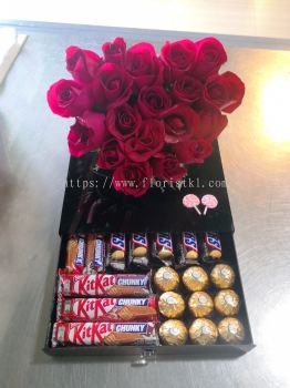 Flower Box with Choc FBox-1084 floristkl