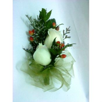 White Rose Corsage (CC-001)