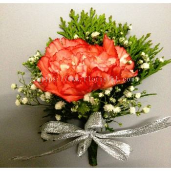 Red Canation Corsage (CC-011)