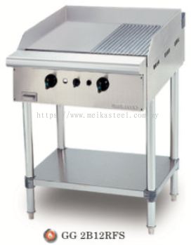 STAINNLESS STEEL GAS GRIDDLE HALF RIBBED