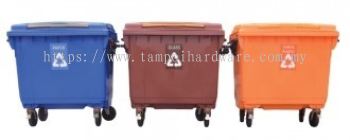 Recycle Mobile Rubbish Bin 660L (3 in 1) 