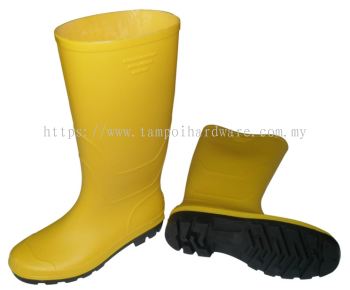 Econ Yellow Liner Rubber Boot with Toe Cap & Steel Plate