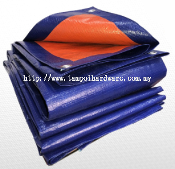 PE Tarpaulin Orange & Blue Sheet