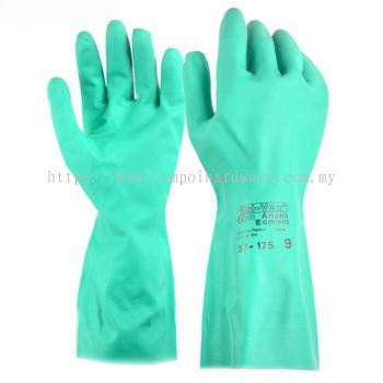 Ansell Green Nitrile Glove 13" - 37-175