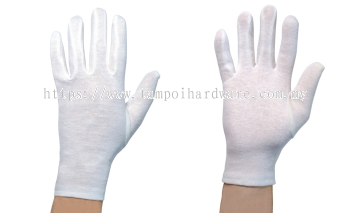 White Electronic Glove Cotton