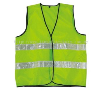 Cloth Safety Vest Velcro with 2 Reflective Belt
