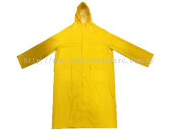Yellow PVC Rain Coat Shirt Only Thick