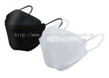 KF94 4-Ply 3D Mask - Black & White