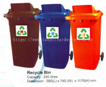 Recycle Rubbish Pail 120liter, 240liter