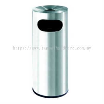 RAB-002Stainless Steel Litter Bin complete with Ashtray Top