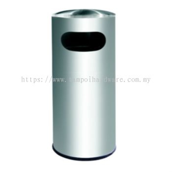 Stainless Steel Litter Bin complete with Dome Top   RAB001D