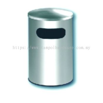 Stainless Steel Litter Bin complete with Dome Top   RAB051SS