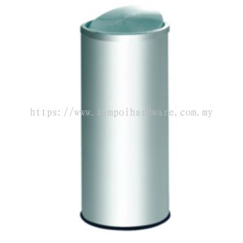 Stainless Steel Litter Bin complete with Flip Top   FT031SS