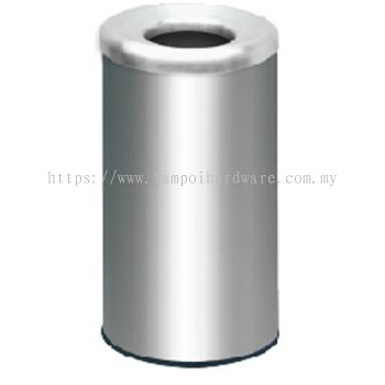 Stainless Steel Litter Bin complete with Open Top  RAB-072SS