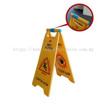 Dou Caution Floor Sign Clip to Lock Support