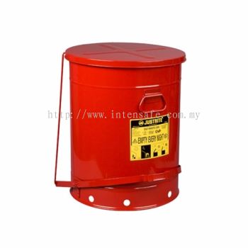 Oily Waste Can, 21 gallon (80L), foot-operated self-closing cover 