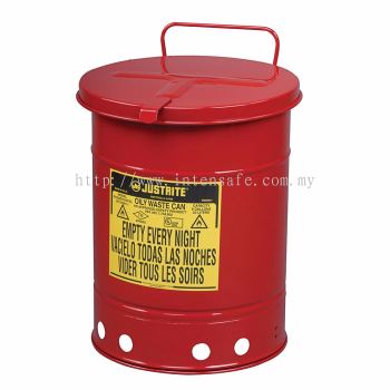 Oily Waste Can, 6 gallon (20L), hand-operated cover