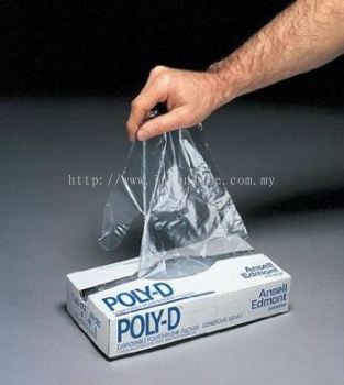 Ansell Poly-D 35-830, Polyethylene Disposable Gloves