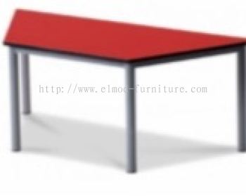 Trapezium Student Desk With Melamine Top