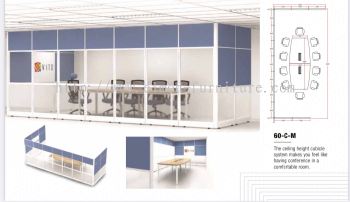 60-C-M Ceiling Height cubicle System 