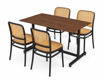 Rattan Chair With Rect Smart Top Table