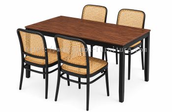Rattan Chair With Rect Table (2)