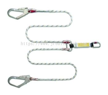 ECOMOMIC TWIN POLYAMIDE LANYARD WITH ENGERGY ABSORBER