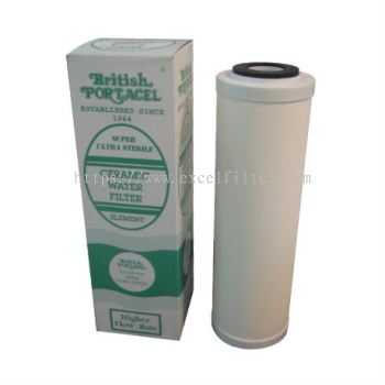 10" British Portacel Ceramic Filter