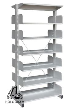 LIBRARY OPEN RACK DOUBLE SIDE-6 LEVEL