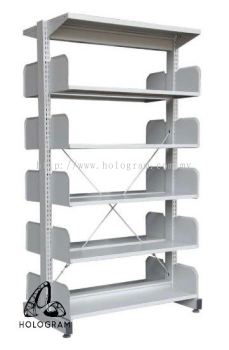 LIBRARY OPEN RACK DOUBLE SIDE-5 LEVEL