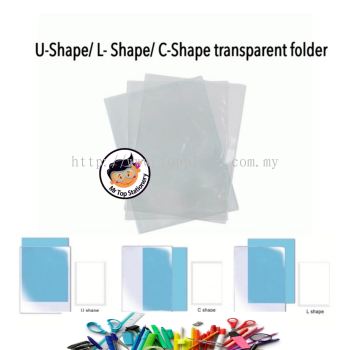 Transparent Clear Shape File A4 A5 L U C