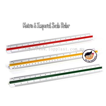 Metric and Imperial Scale Ruler 