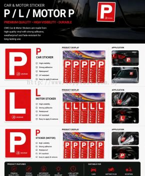 Motor Sticker L & P Car Sticker P
