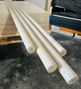 SustaPeek Rod 32mm Diameter | High-Performance PEEK Plastic Rod for Industrial, Engineering & High-Temperature Applications