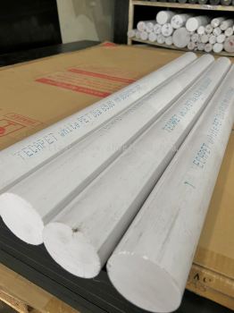 Tecapet White Rod Dia. 65mm - Premium Quality PET Rod for Precision Engineering and Industrial Applications