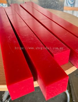 POM Red Bars - High-Quality Acetal Copolymer Rods for Precision Engineering and Industrial Applications