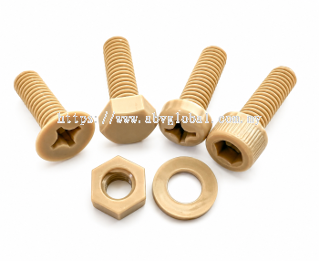 Custom-Made Polyether Ether Ketone (PEEK) Screws, Nuts & Washers   High-Performance and Chemical-Resistant Fasteners